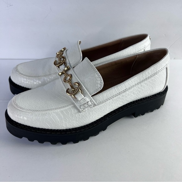 Circus NY by Sam Edelman White Faux Alligator embossed “Deana” Loafer, 9 - Picture 11 of 12
